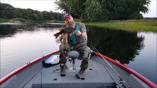 Fishing the Penobscot River in Greenbush Maine 91117 [upl. by Kcub478]