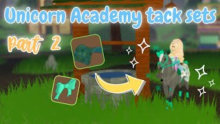 Making Unicorn Academy TACK SETS For My Horses  Part 2  Wild Horse Islands [upl. by Luapnoj]