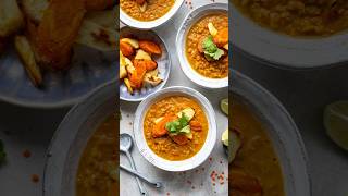 Rote Linsen Dal Indisches Veganes Curry rezept [upl. by Autum]