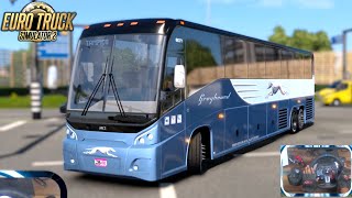 Euro Truck Simulator 2  MCIJ4500 Bus Thrilling Fast Ride  Logitech g29 Gameplay [upl. by Modern154]