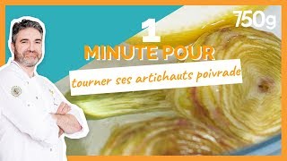 1 min pour Tourner ses artichauts poivrade 750g [upl. by Yaluz444]