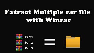 Extract Multiple rarzip Files with WinRAR [upl. by Stephannie]