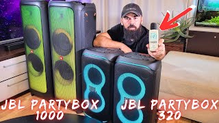 JBL Partybox 320 VS JBL Partybox 1000 Loudness Test [upl. by Monteith455]