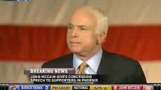 John McCain Concedes to Barack ObamaIts Over [upl. by Aicenad]