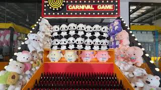 Customize Carnival Game Set Bottle Ring Toss Indoor Playground Carnival Games Machine [upl. by Einalam]