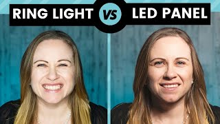 Ring Light vs LED Panel  Which Light Should Your Use for Filming Yourself [upl. by Ahtela]