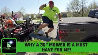 2018 Lawn Care  Why I Keep My 36 inch Walk Behind Mower [upl. by Leinaj847]