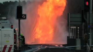 Beeston Gas Main Fire [upl. by Syverson]