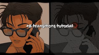 5 transitions tutorial alight motion ❤️ 49 [upl. by Enicar]