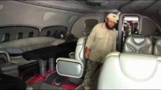 Inside Col Gaddafis luxury airplane [upl. by Lumbard]