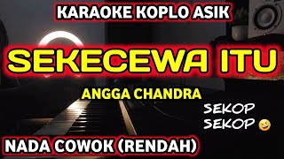 SEKECEWA ITU  KARAOKE NADA COWOK VERSI KOPLO SEKOP SEKOP MANTAP PALING ENAK [upl. by Eimaj]