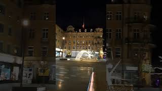 Julgran på Stora torget i Uppsala [upl. by Aticilef6]