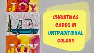 Christmas cards in untraditional colors [upl. by Auhel430]