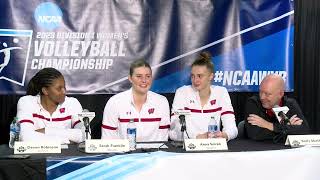 NCAA Regionals Media Conference  Wisconsin Volleyball  Dec 9 2023 [upl. by Malcom]