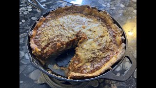 Chicago Style Deep Dish Pizza in a Lodge cast iron skillet [upl. by Eardna733]