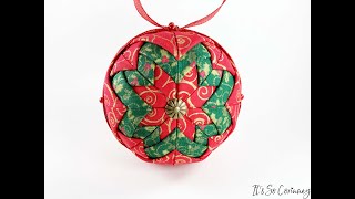 Quilted Star Christmas Ornament Tutorial [upl. by Aerdnaek]