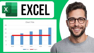 How To Add A Target Line To A Chart In Excel [upl. by Eenitsed]