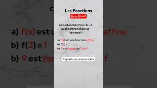 Notions de fonctions maths collège quiz brevet math mathschallenge quizmath [upl. by Nessim719]