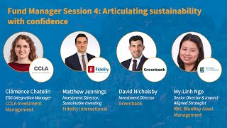 Fund managers discuss Articulating sustainability with confidence SRI Services amp Partners  10 [upl. by Krucik]