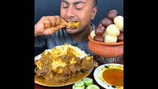 Eating fish head curry Chicken leg sweets with rice ASMR EATING asmr eatwithariful eating [upl. by Kela]