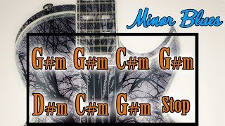 Minor Blues Backing Track in G sharp minor A flat minor [upl. by Jeannine]