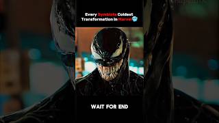 Every Symbiote Transformation In Marvel🥶 marvel shorts [upl. by Nerradal866]