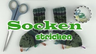 Socken stricken ☆ WORKSHOP von A bis Z ☆ Beispiel Babysocke ☆ AnnCooki [upl. by Raymond]