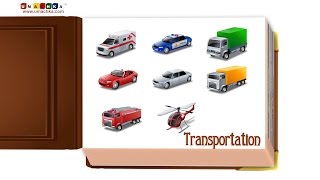 Educational Videos for Children All Transportation Flashcards [upl. by Rego]