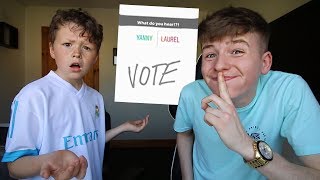 YANNY or LAUREL PRANK on Little Brother [upl. by Senoj572]