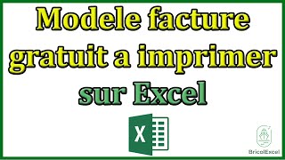 Excel modele facture gratuit a imprimer [upl. by Crosley864]