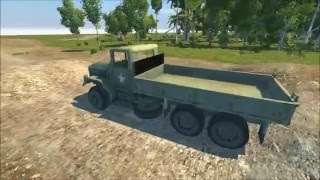 Bisofication Truck M35A2 US Army BeamNG Drive Mod WIP [upl. by Aeuhsoj]