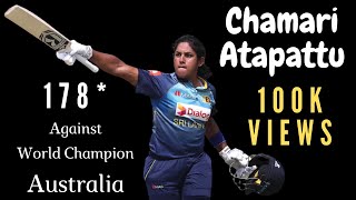 Chamari Atapaththu  World Record Batting [upl. by Woodsum]