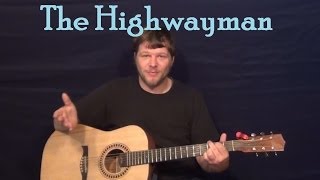 The Highwayman The Highwaymen Easy Guitar Lesson How to Play Tutorial [upl. by Nicholl]