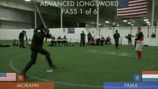 IGX 2015 Advanced Longsword Final John Morahn v Arto Fama [upl. by Lacim]