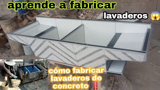 ‼️cómo fabricar lavadero de concreto ‼️ cómo hacer lavadero de ropa [upl. by Aynek]