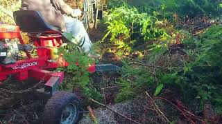 Trail Building With Towable Backhoe  Part 6 [upl. by Auahsoj]