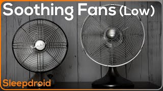 ► Soothing Fan Sounds for Sleeping 10 hours of Fan Noise Binaural Effect Low speed Dual Fans [upl. by Corsetti]