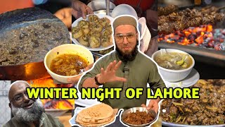 Exploring the Hidden Food Gems  Winter Nights Street Food  Beef Qeema Tikka Karahi  Chicken Soup [upl. by Jacobina]