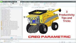 Creo Parametric  3 Productivity Tips and Tricks [upl. by Ilyak807]