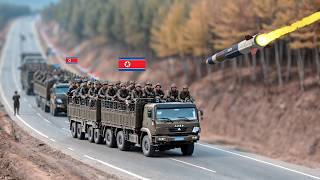 North Korean military convoy attacking from the hills was ambushed by Ukrainians [upl. by Adalia]