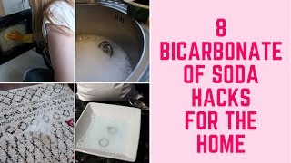 8 BICARBONATE OF SODA CLEANING HACKS FOR THE HOME  CLEAN WITH ME [upl. by Nylssej]