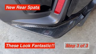 Carbon Fiber Rear Spat Installation  GR COROLLA  Part 3 0f 3 [upl. by Annaert]