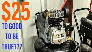 25 Harbor Freight 21 Gallon 125 PSI Air Compressor [upl. by Liz879]