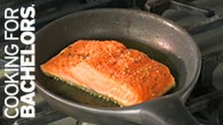 Pan Seared Salmon by Cooking for Bachelors® TV [upl. by Ymmor]