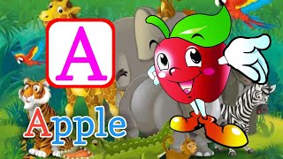 A for apple b for ball  1312  abcd rhymes  alphabet phonics Songs  abc meaning  Gonumonu tv [upl. by Novyak]