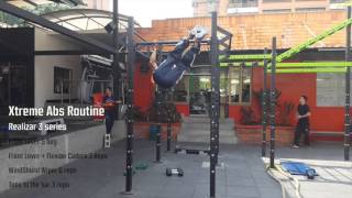 Calistenia XTREME ABS ROUTINE Rutina Extrema para la zona Abdominales [upl. by Cassady860]