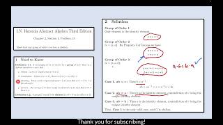 2113  Herstein Chapter 2 Section 1 Problem 13 [upl. by Kenzi]