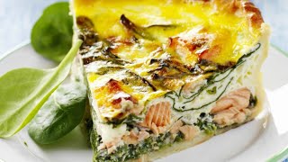 Recette  Quiche saumon épinard [upl. by Nasas]