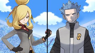 Pokemon Characters Battle Cynthia Vs Cyrus Cynthia Vs Team Galactic [upl. by Htiekram]