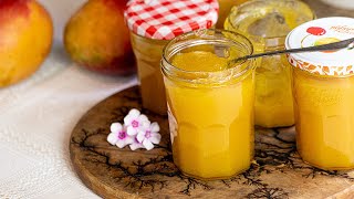 Delicious Homemade Mango Jam 4 ingredients [upl. by Aisilef]